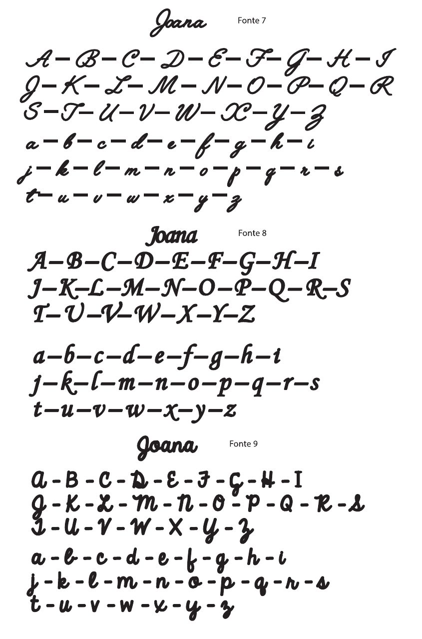 Catálogo de fontes, página 4